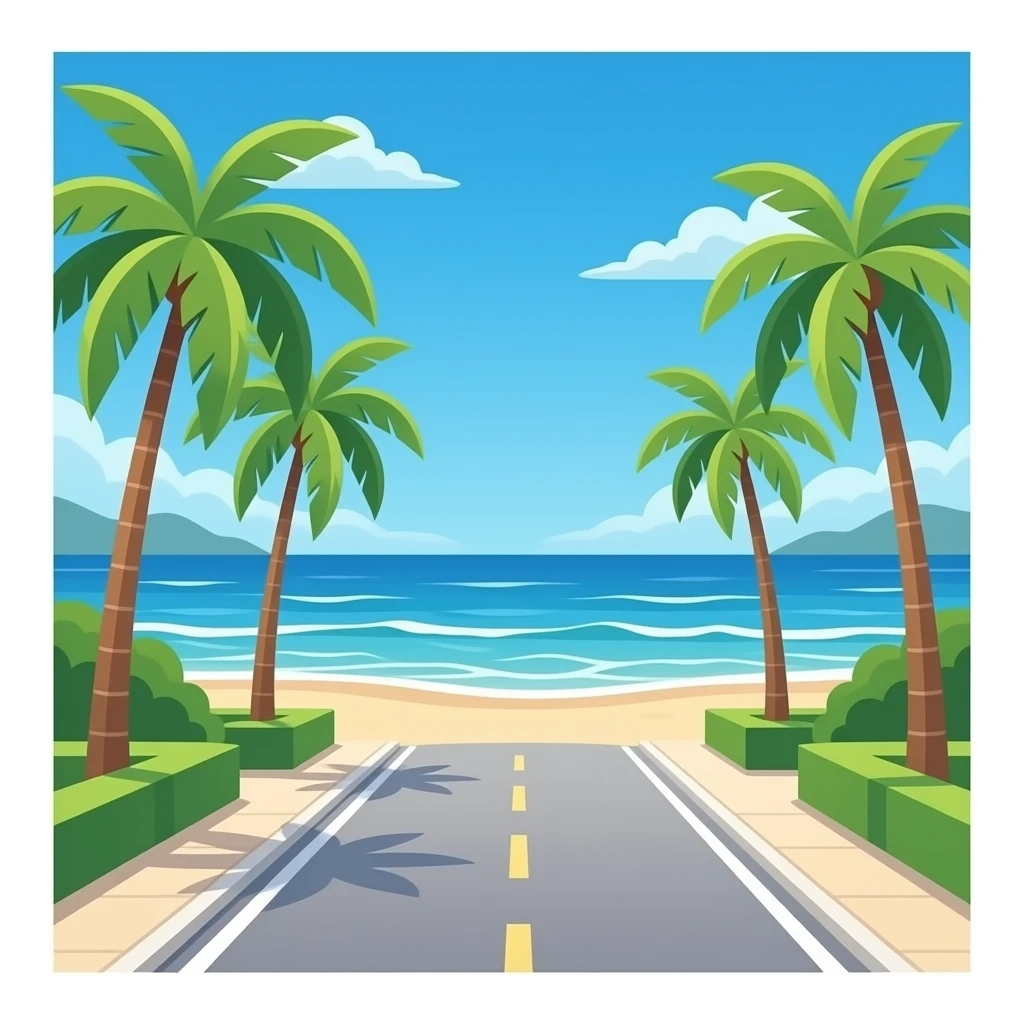 Rue plage emoji