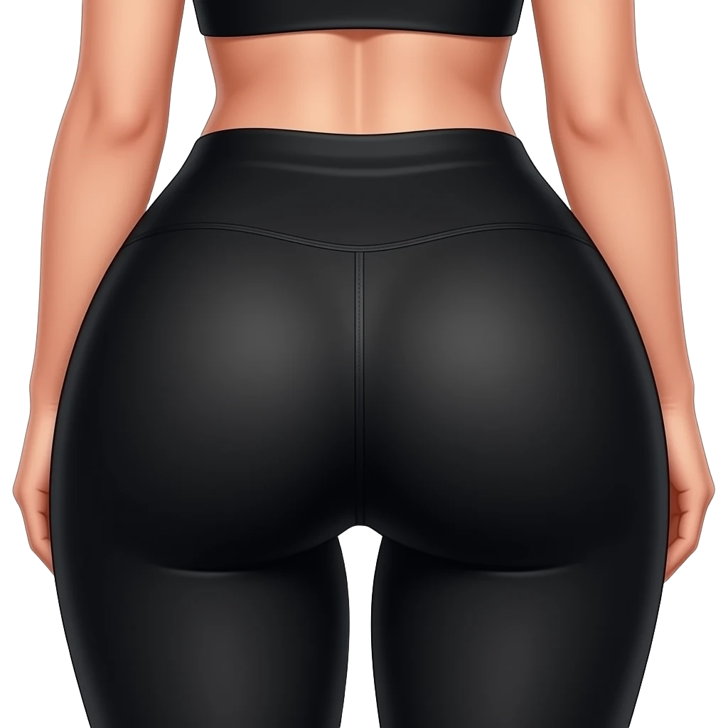 busty pawg in black tight pants yoga pants turn back to the screen emoji