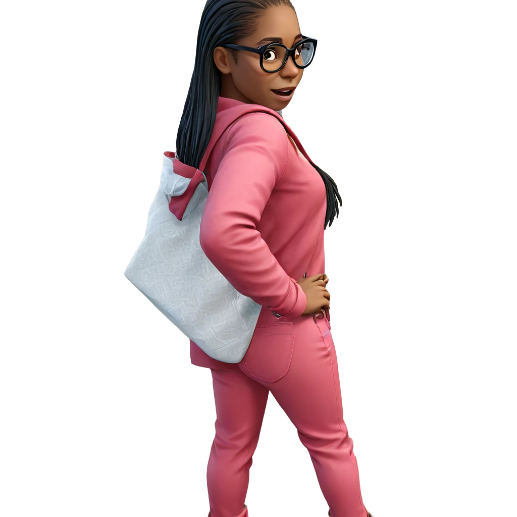 girl with glasses by car emoji