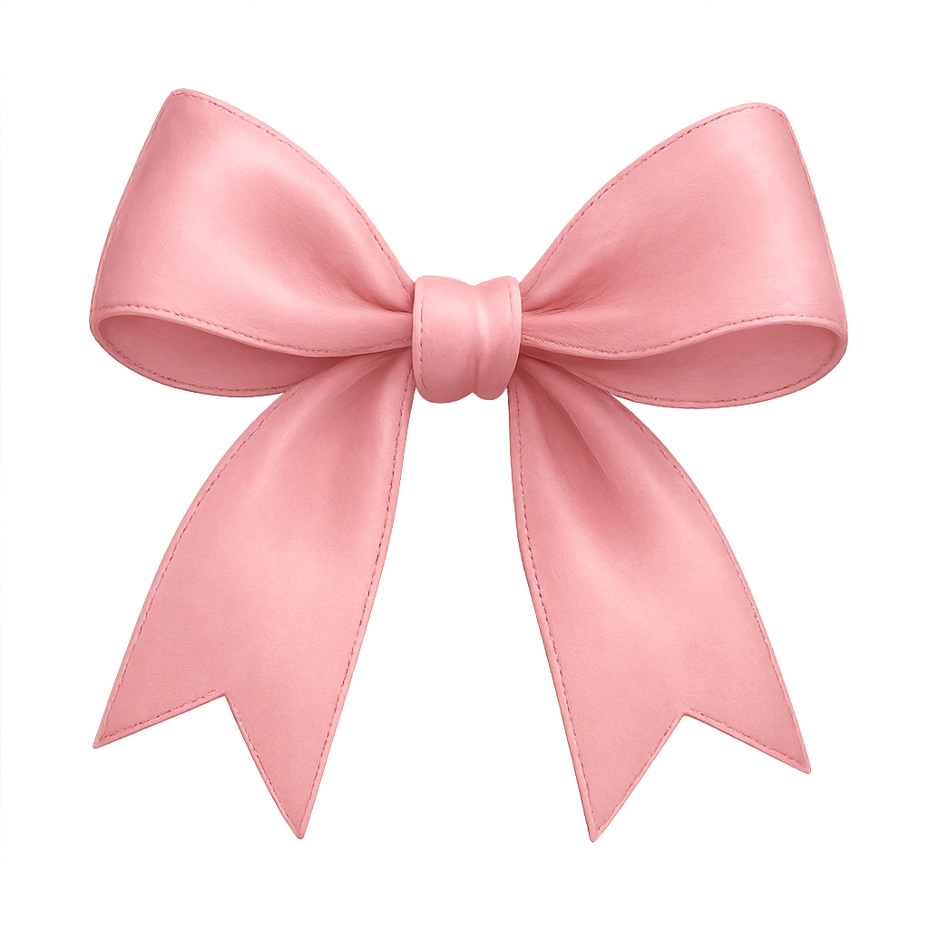 pink bow emoji