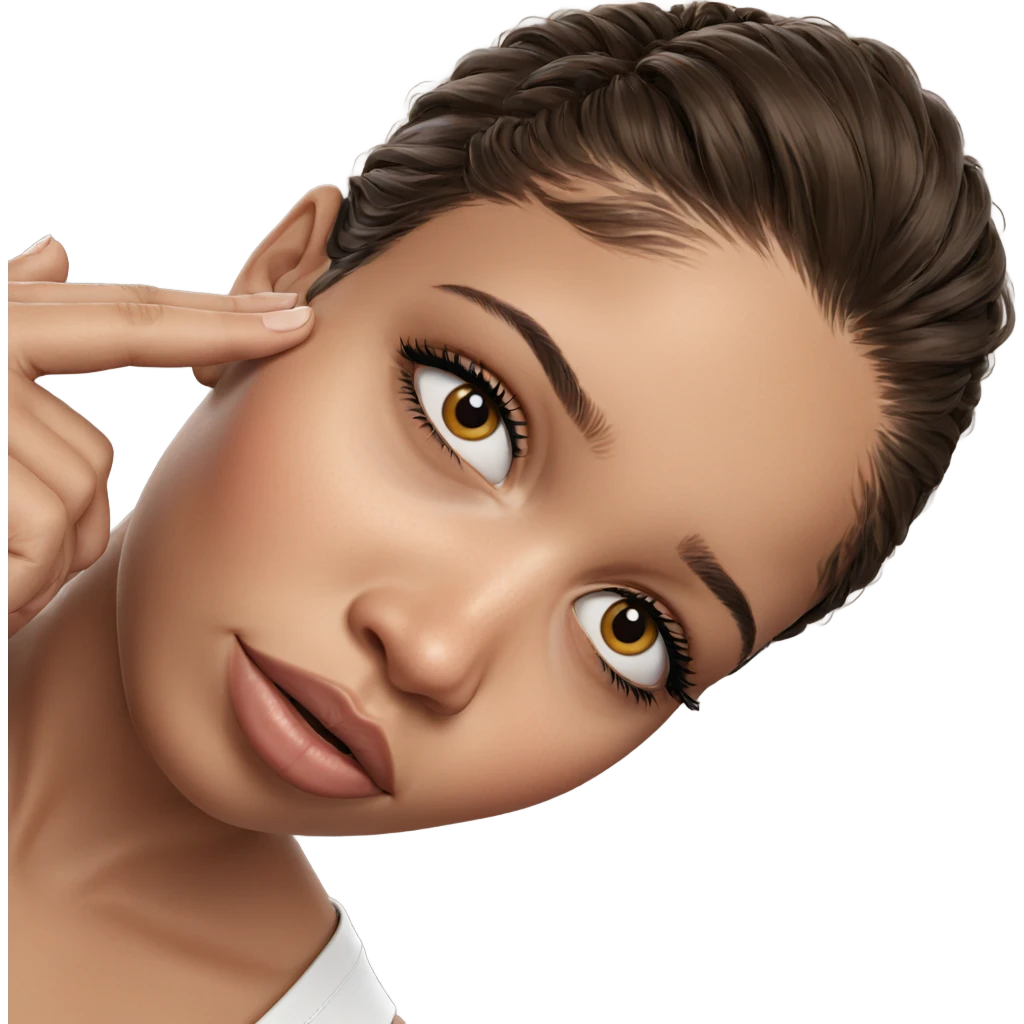 realistic portrait of girl emoji