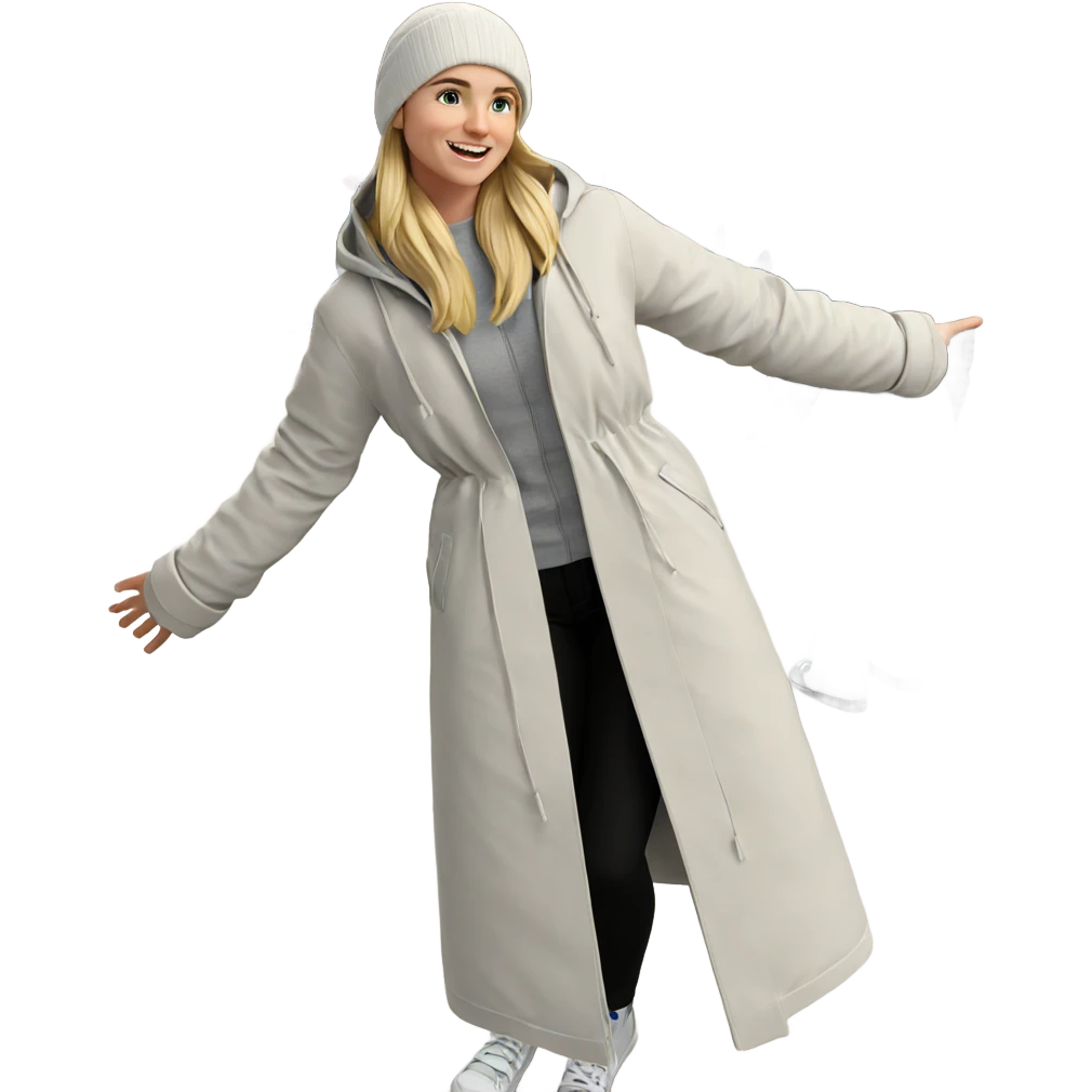 blonde girl with smiling boys emoji