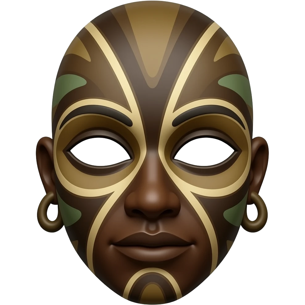 African tribal mask emoji