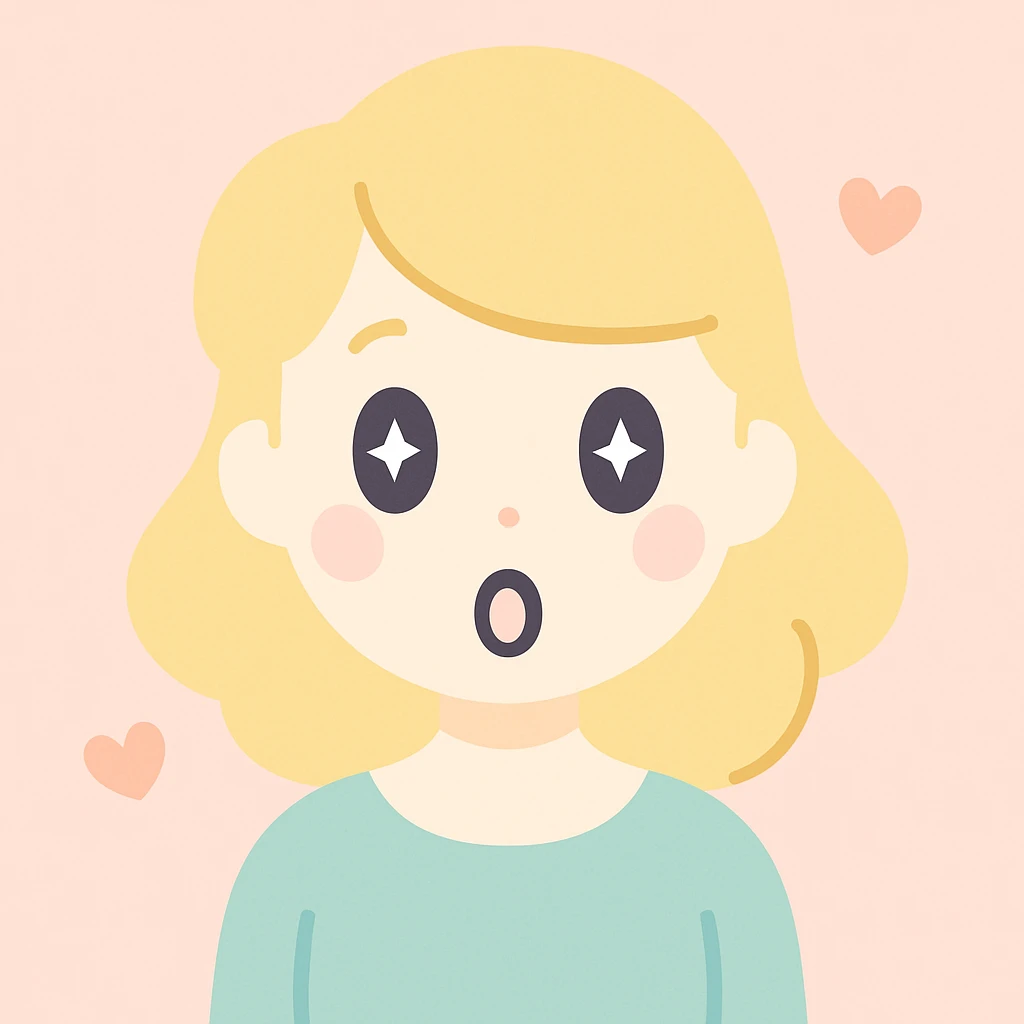 an aesthetic shocked blonde woman, soft pastel colors, elegant, modern, visually pleasing, minimal background emoji