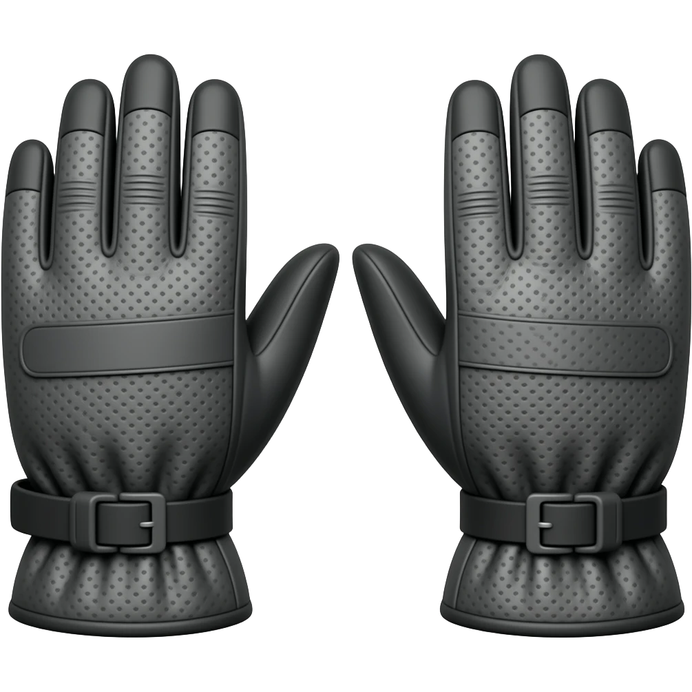 make a pair of ski gloves emoji