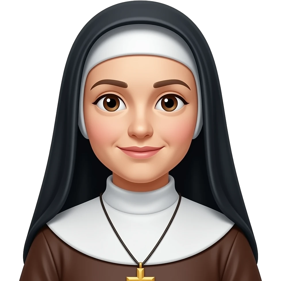 monja mujer muy catolica emoji