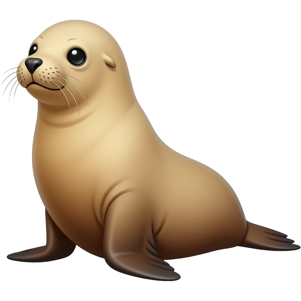blonde sea lion emoji