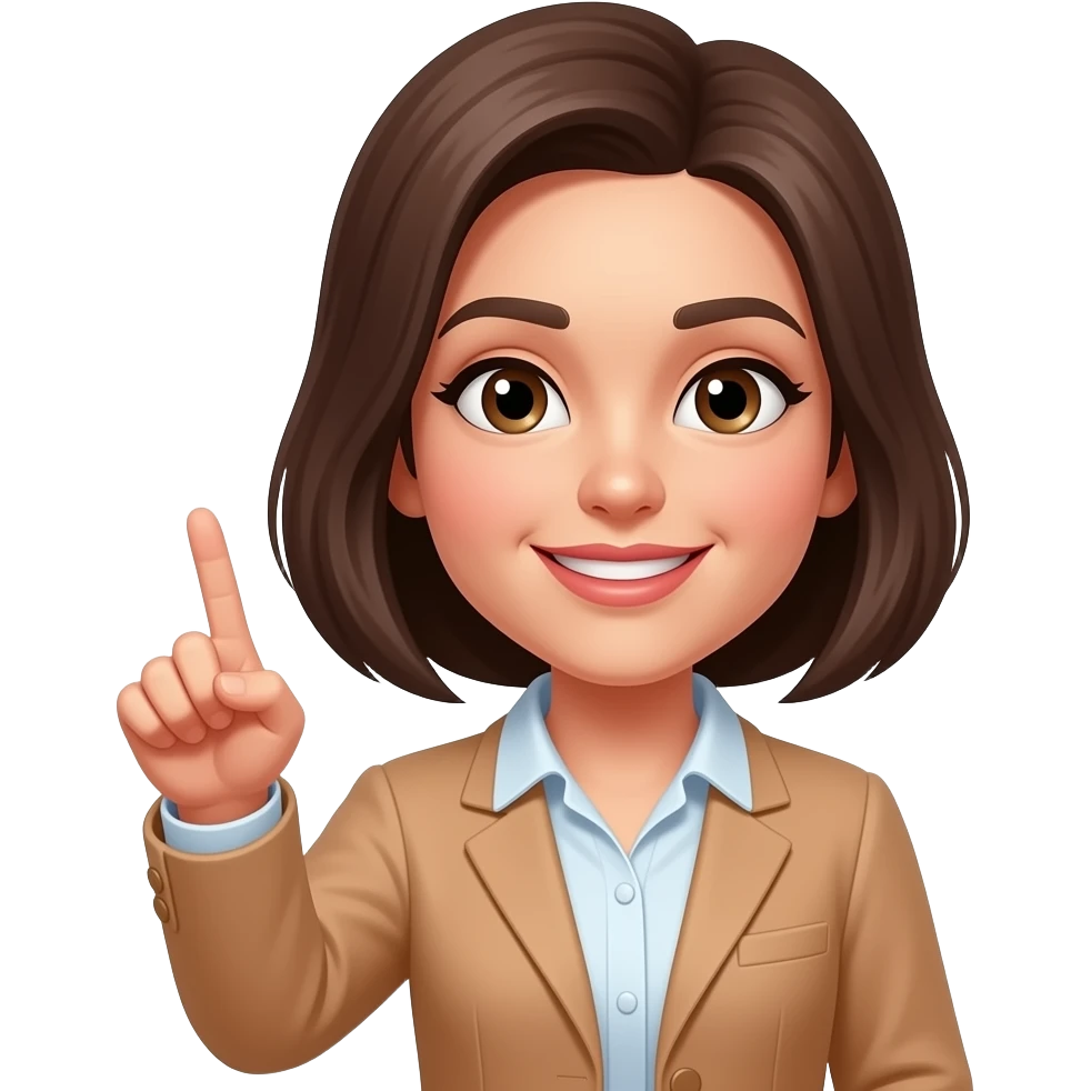 una mujer enseñando el dedo emoji