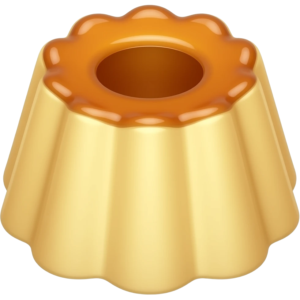 preciso de um emoji de pudim com um furo no meio emoji