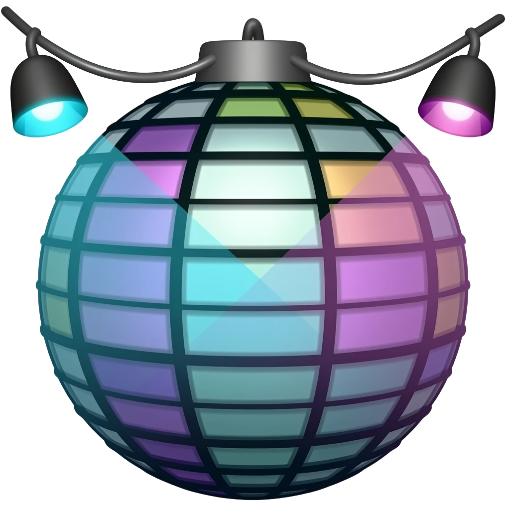 Disco lights emoji