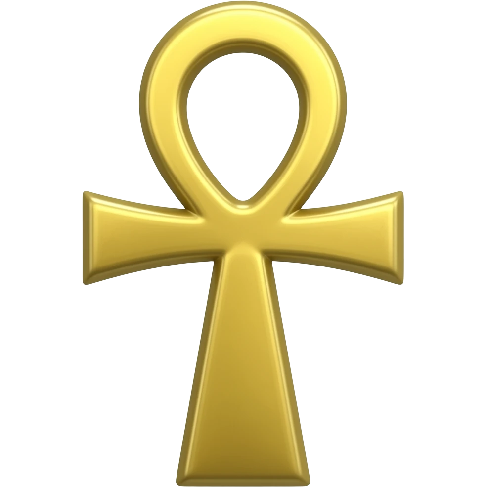 gold egyptian ankh emoji