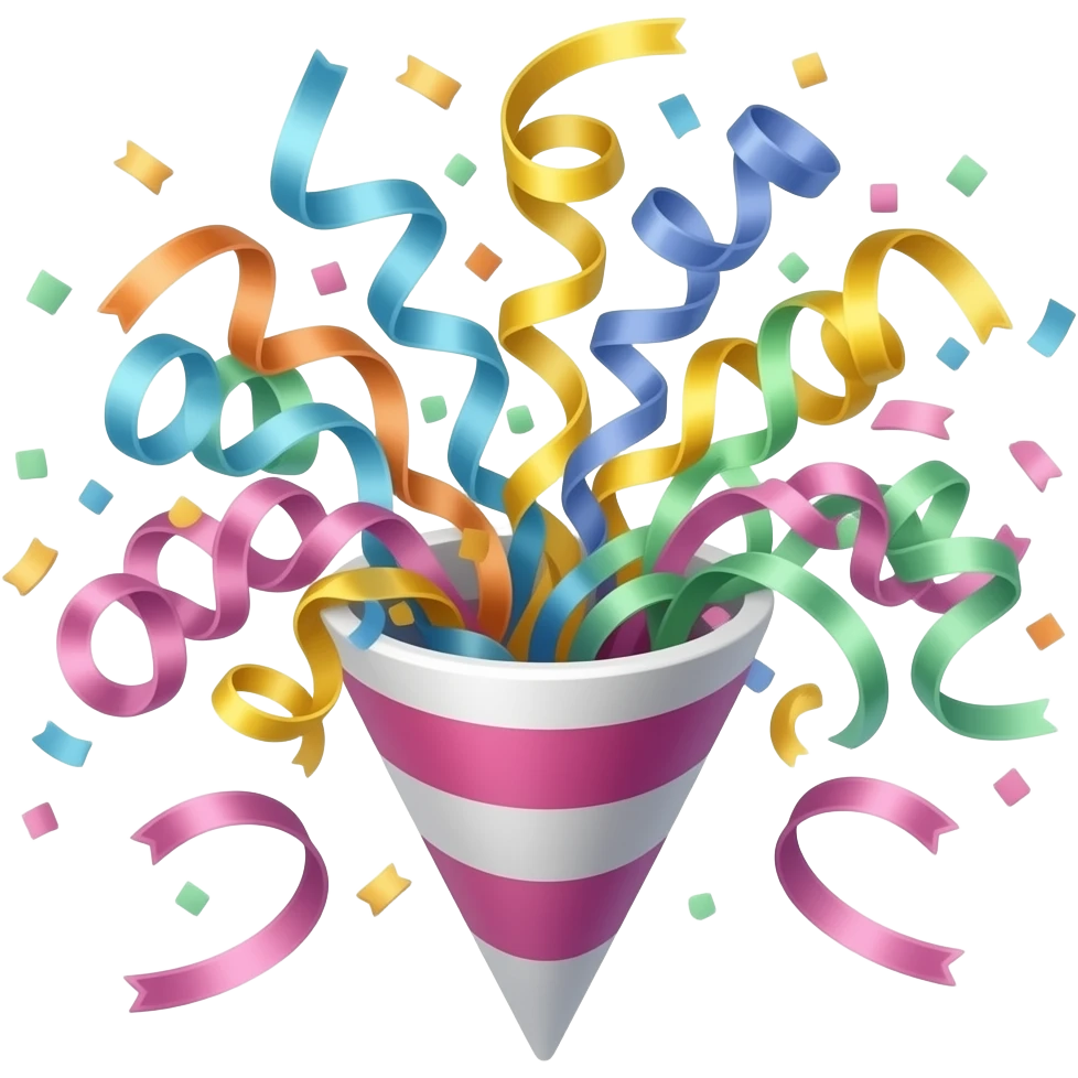 confetti emoji | AI Emoji Generator