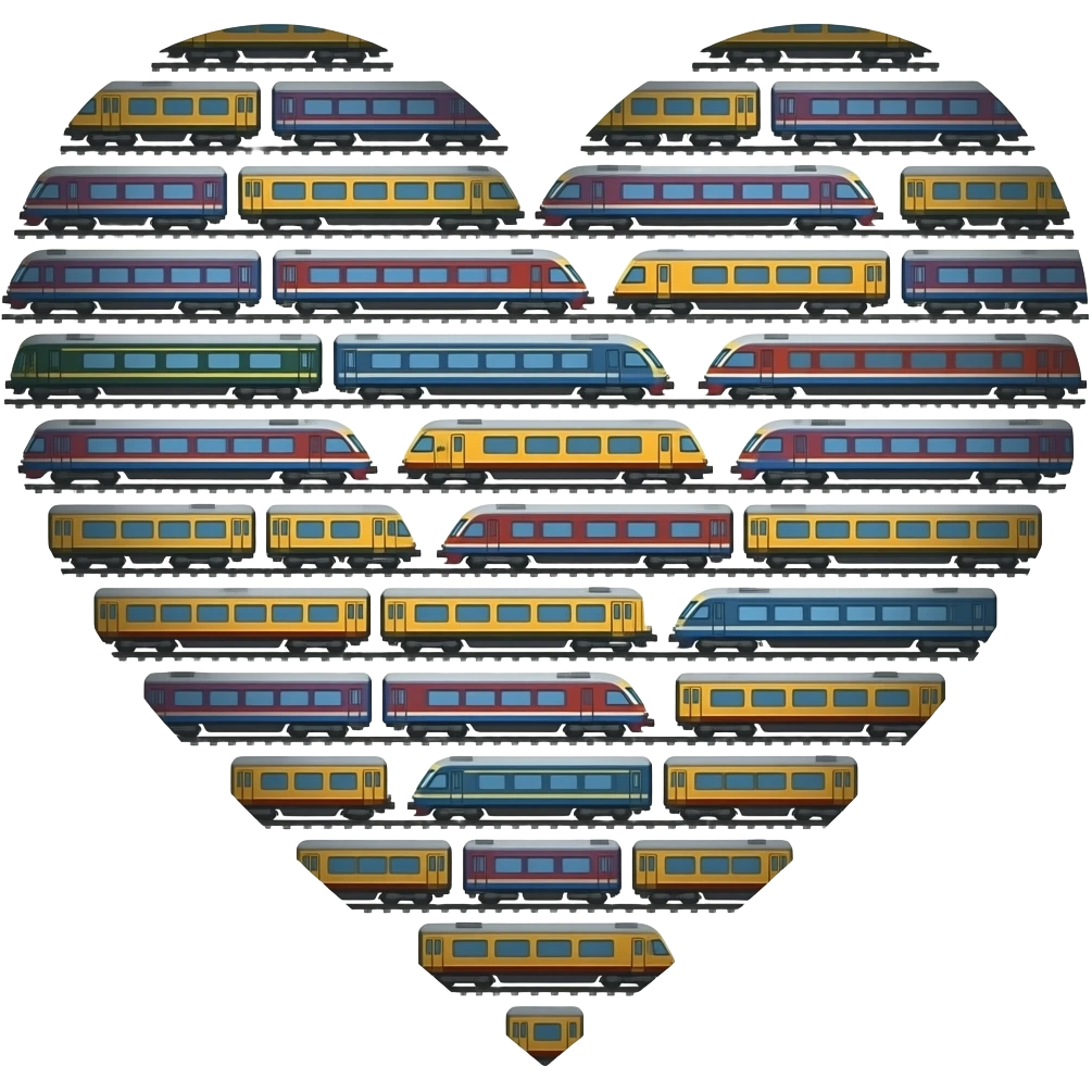 Chest full of 1000 trains emoji