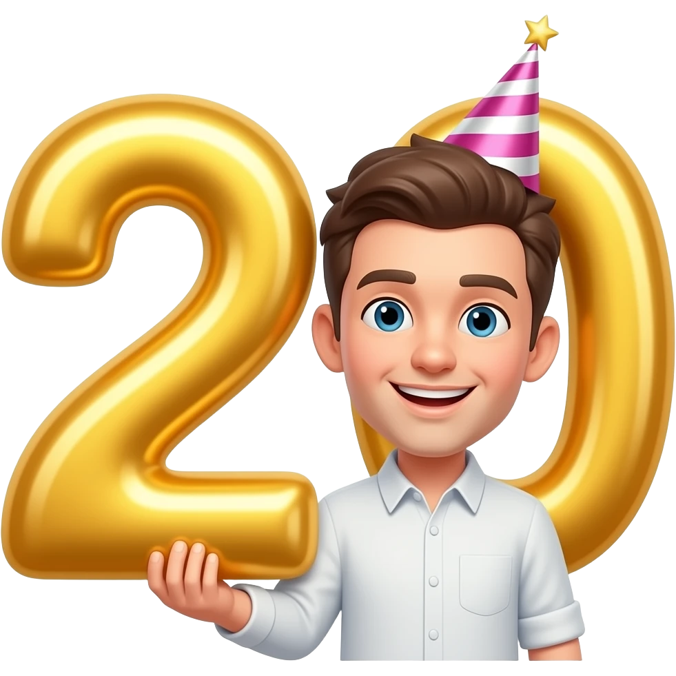 20th birthday emoji