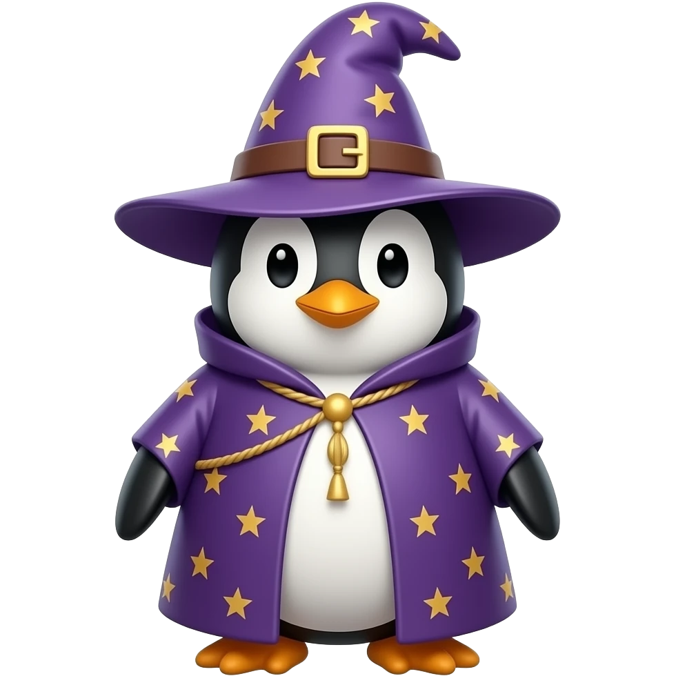 Penguin Wizard emoji