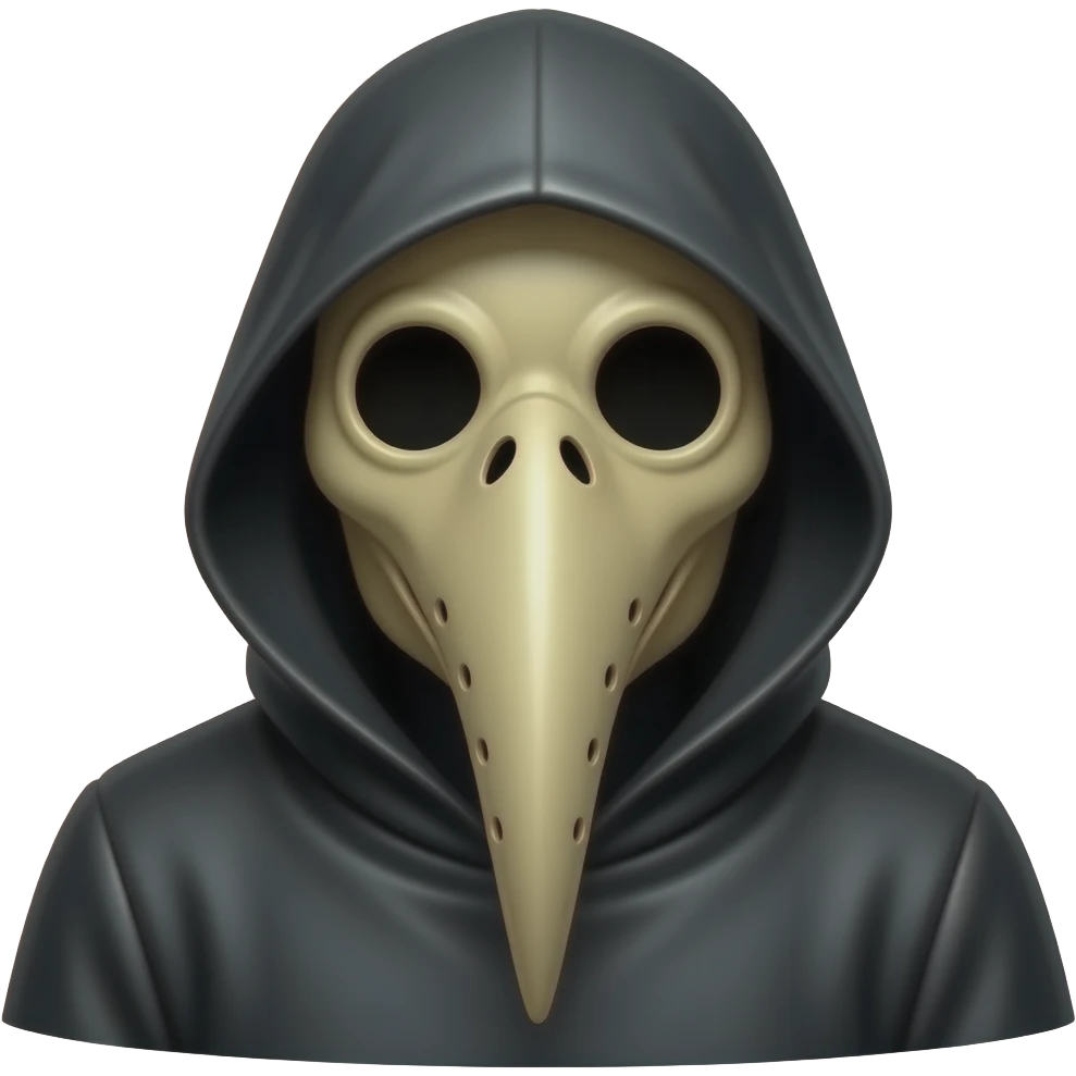 Full-length plague doctor emoji