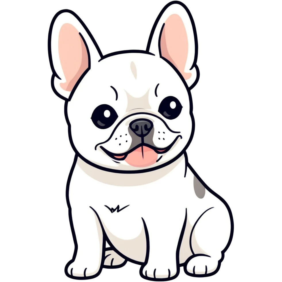 Sexy french bulldog emoji