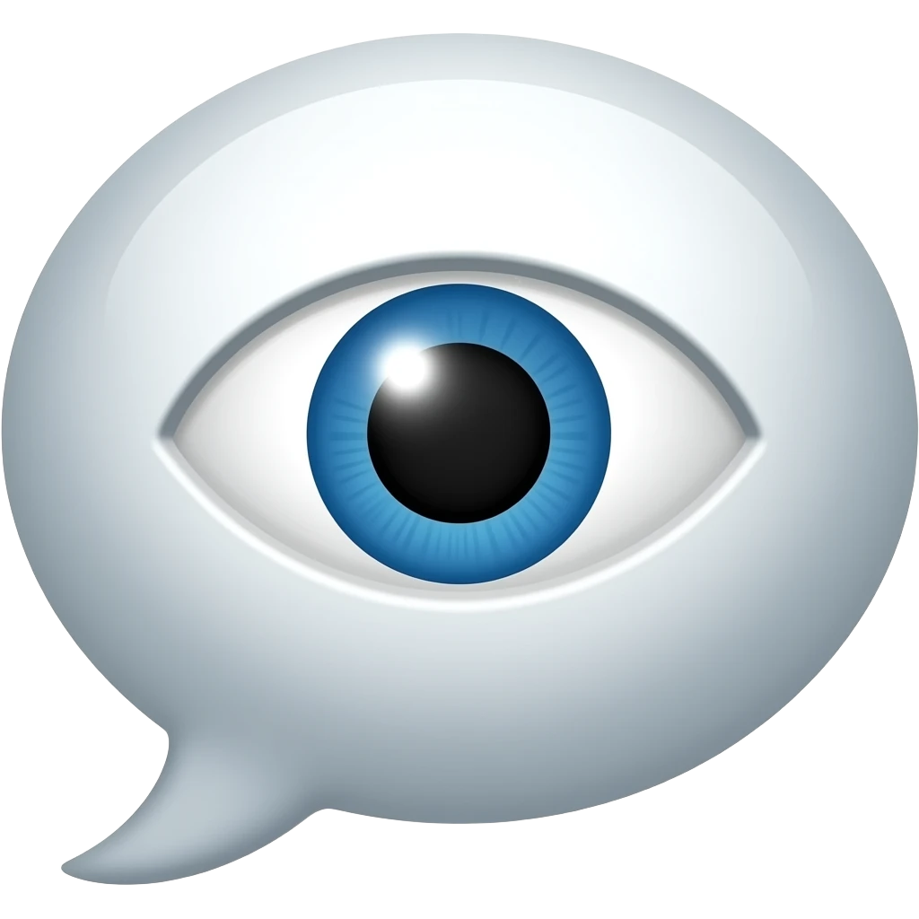 Eye in Speech Bubble emoji