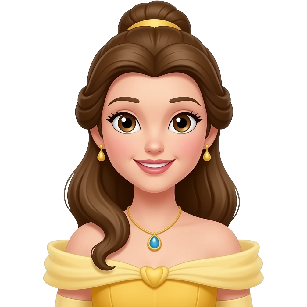 Belle from Disney Princess emoji