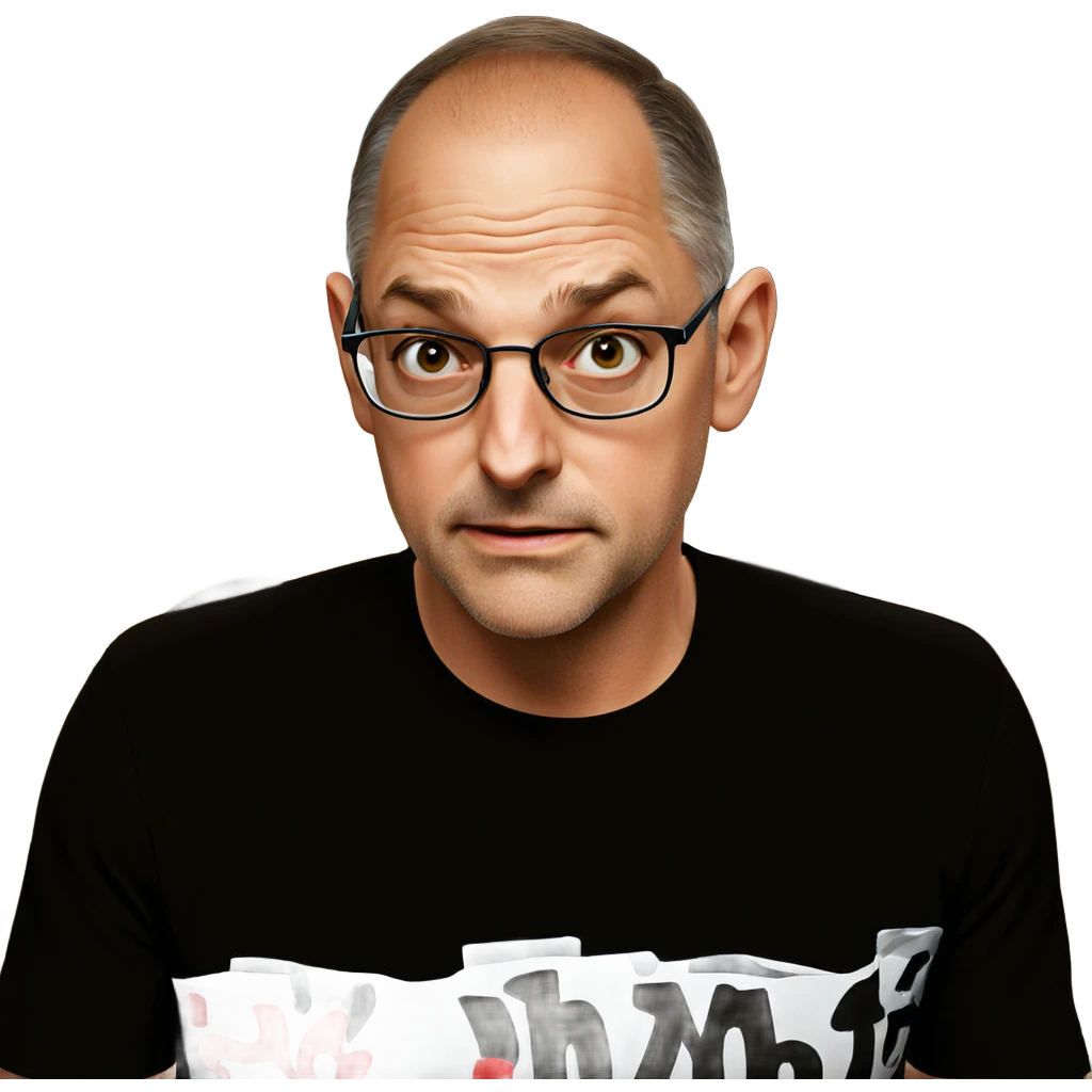 male portrait in black shirt emoji