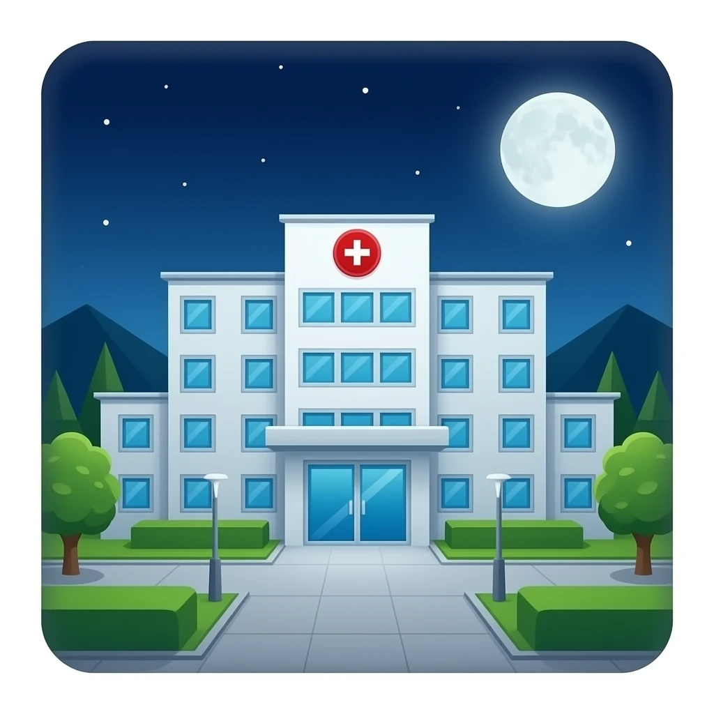 el tiempo se acaba hospital es tarde emoji