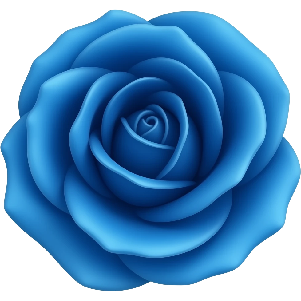 Rosa azul emoji