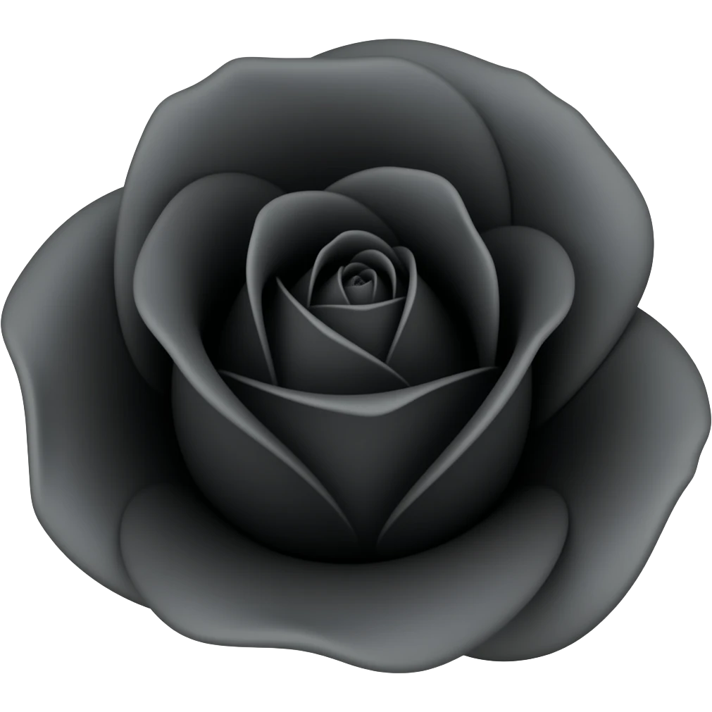 Rosa negra emoji