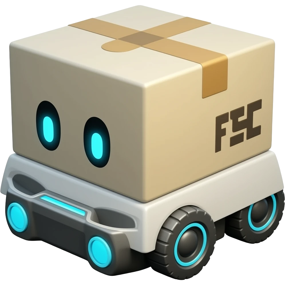cube delivery robot emoji