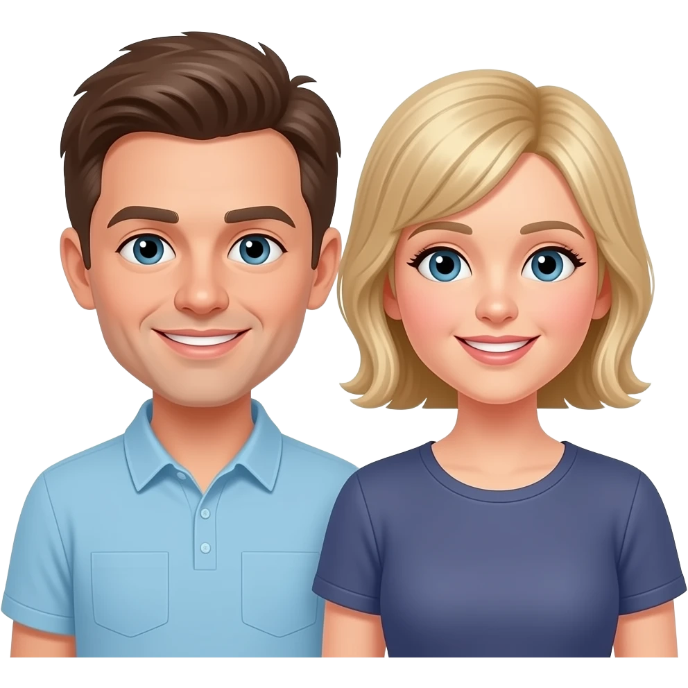 family of 2 white emoji