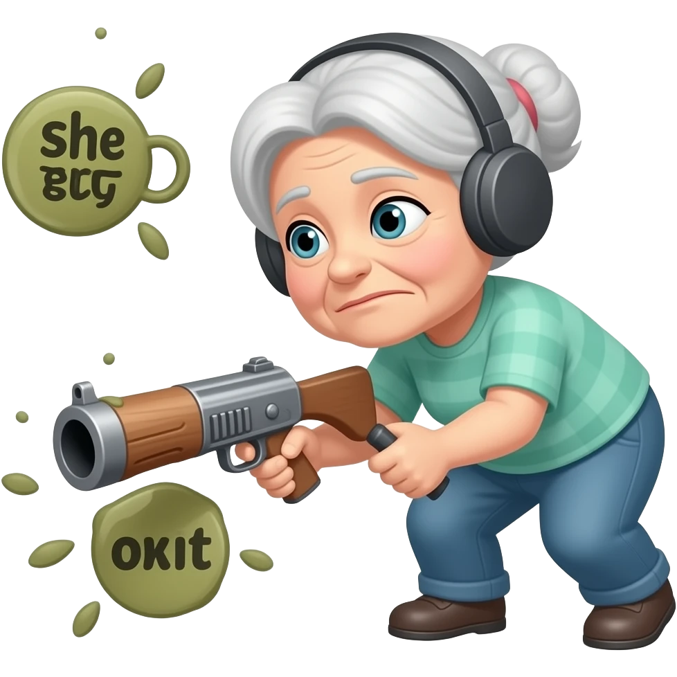 Rip my granny she got hit by a bazooka emoji