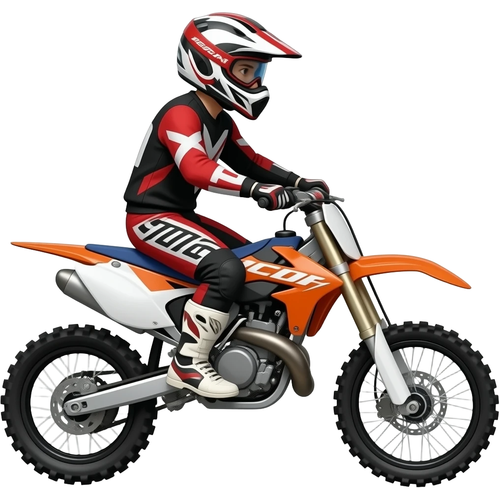 Guy riding a dirt bike emoji