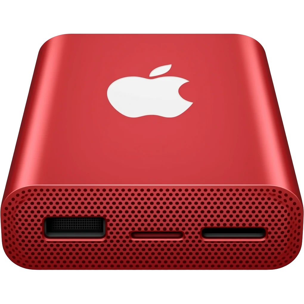 disque dur moderne apple rouge emoji