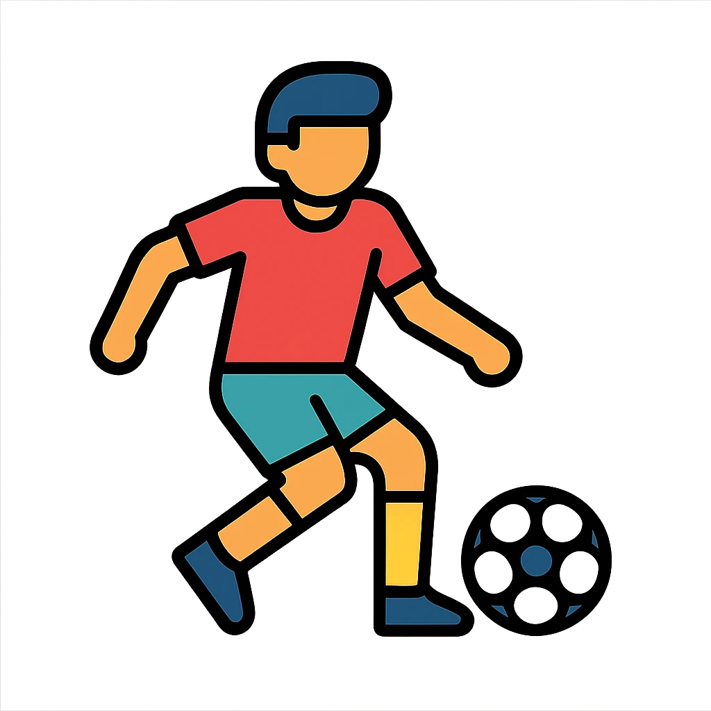 A soccer player emoji