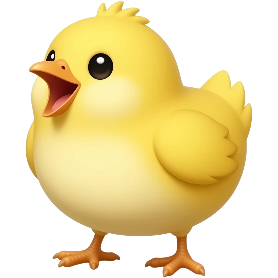 Chick chirp emoji