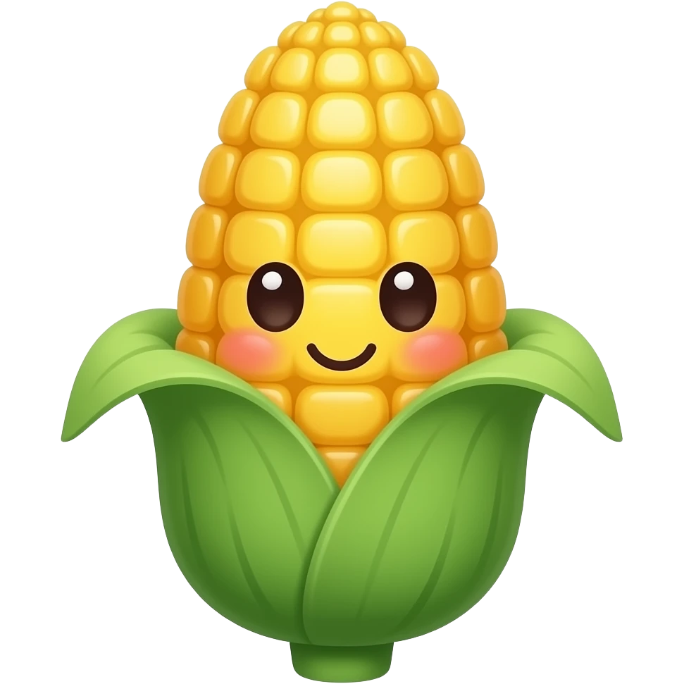 Kawaii corn emoji