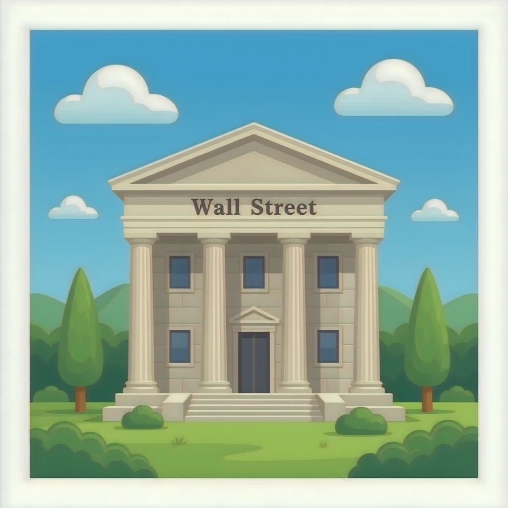 Bank of wall street emoji