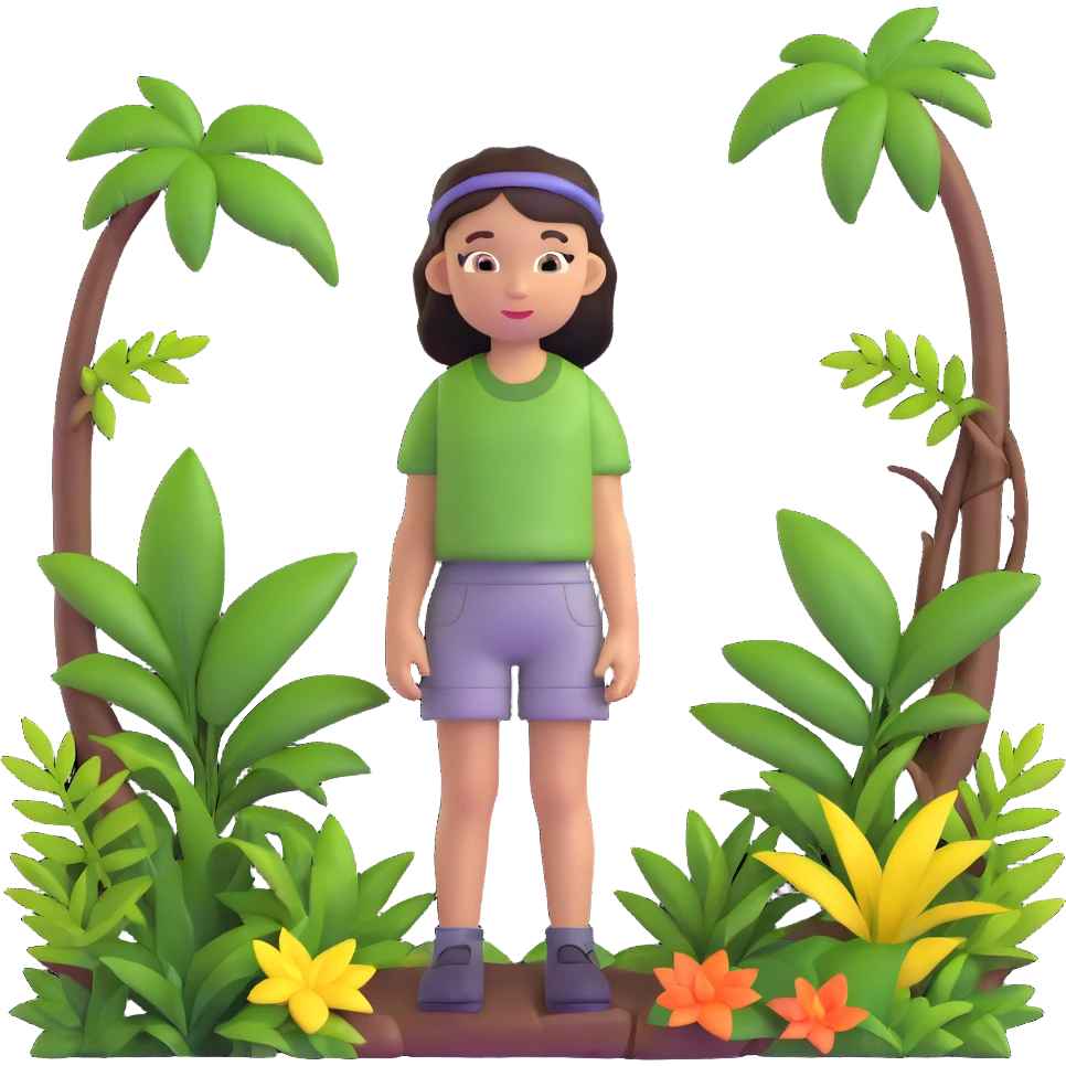 jungle girl emoji