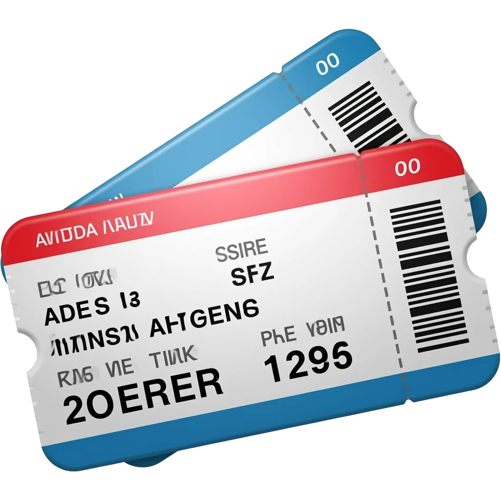 ticket (AYT to AMS) emoji