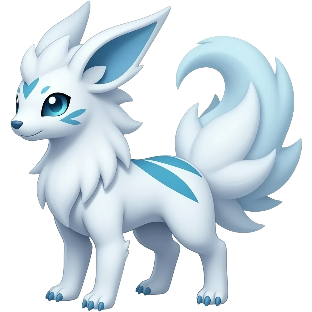 Cool Pretty Ethereal Zorua-Manectric-Litten-Fakémon-hybrid full body emoji