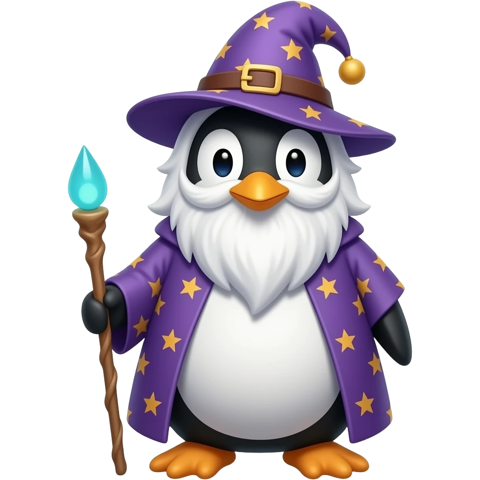 Penguin Wizard emoji