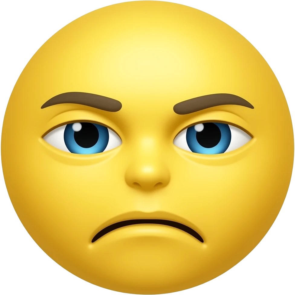 Yellow emoji troublesome emoji