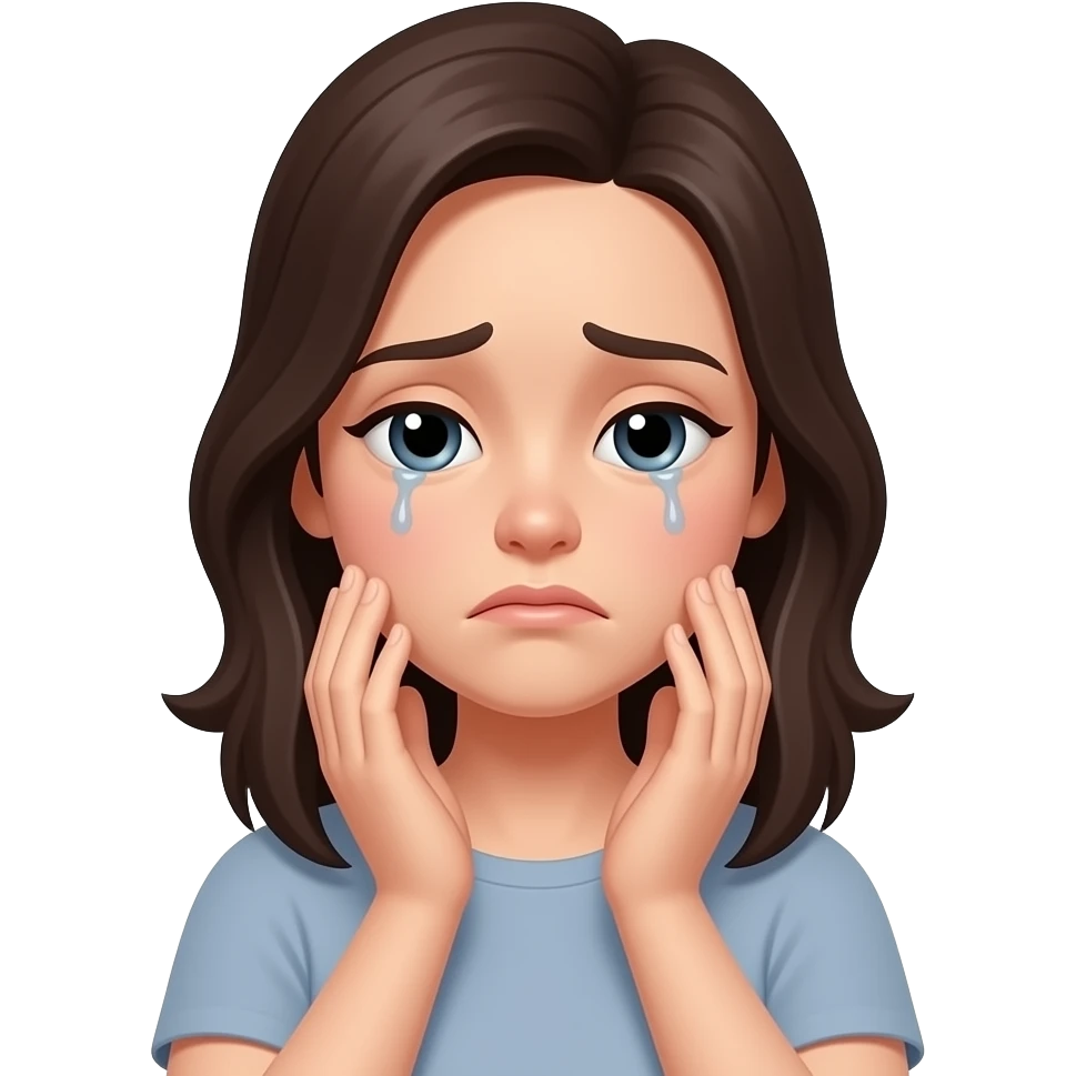 грустная женщина, у которой опустились руки emoji