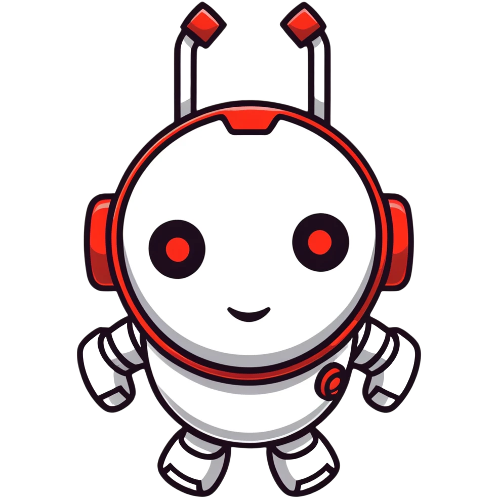 polished minimalistic perfectly round steel robot face with a red line instead of eyes, simple clean design emoji