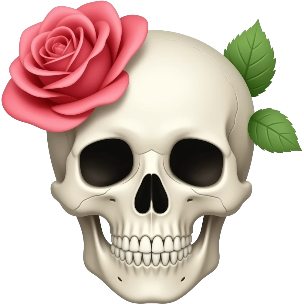 🌹💀 emoji
