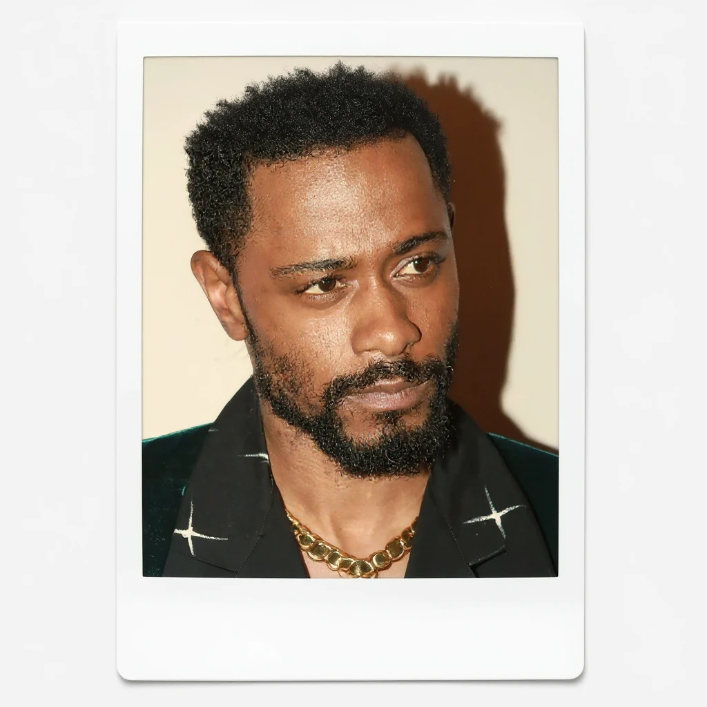 Create a polaroid style portrait illustration based exactly on the reference photo. Use warm tones and include a classic instant photo border typical of polaroid pictures. emoji