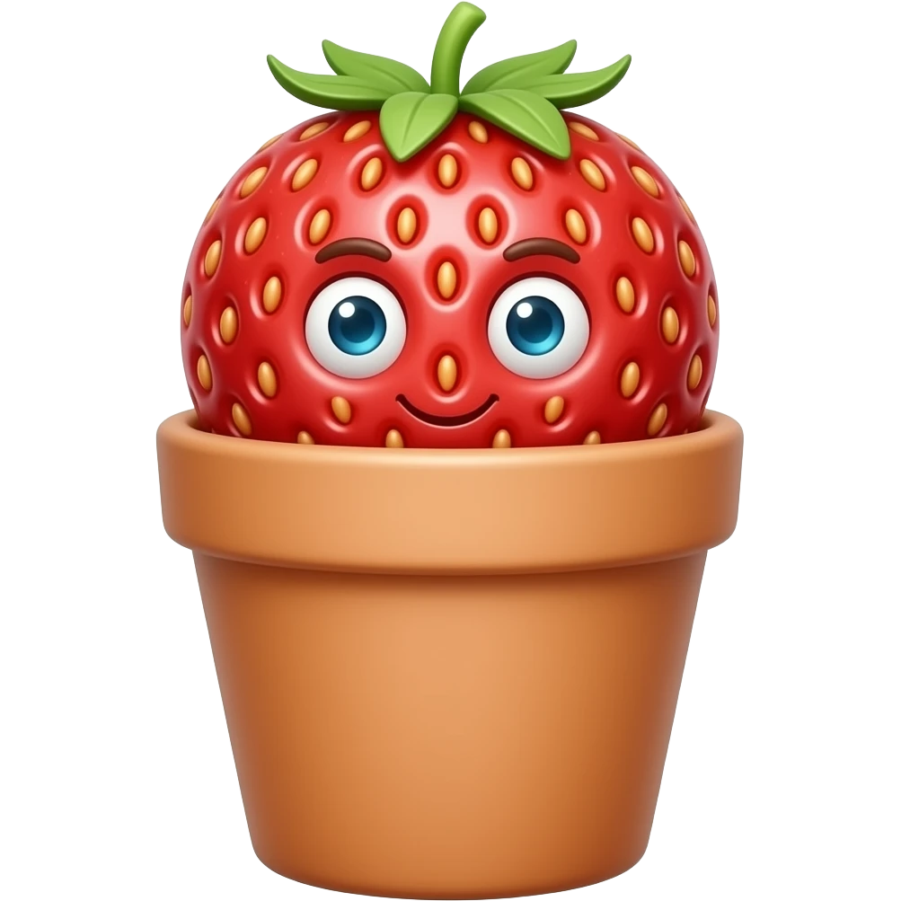 DOCE MORANGO NO POTE emoji