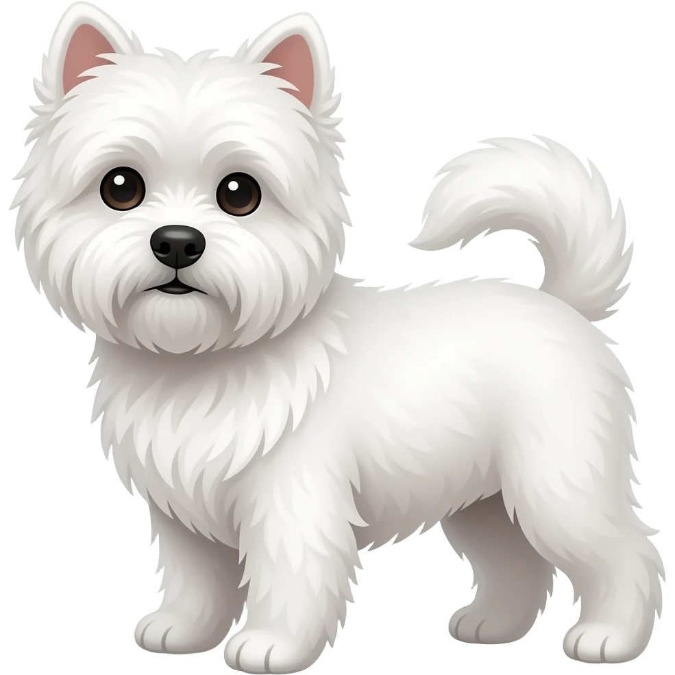 white maltese dog emoji