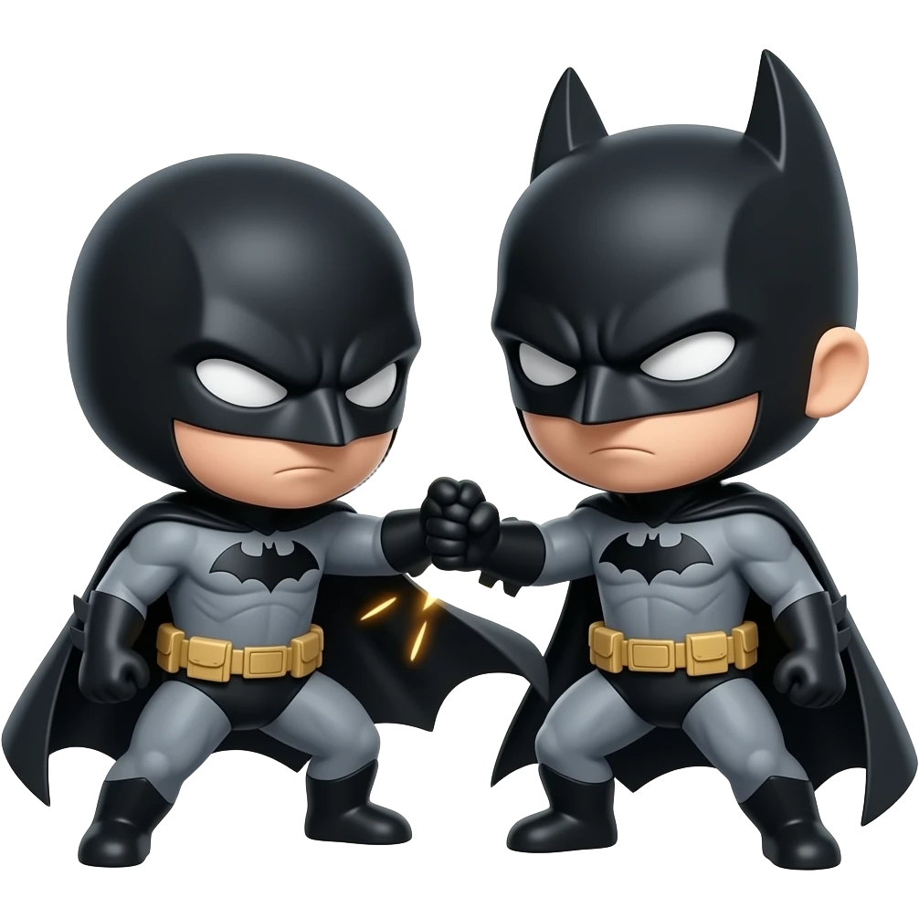 batman fighting chibi emoji