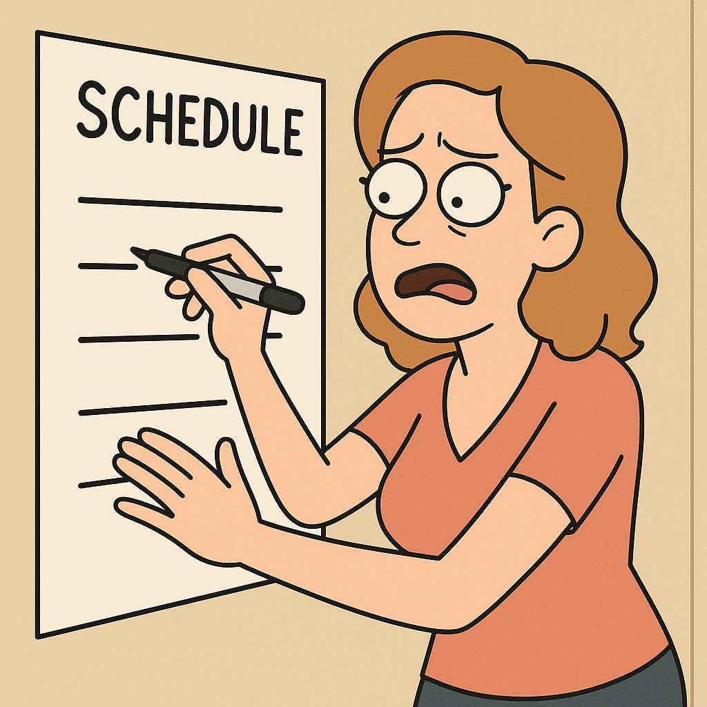 Schedule clear emoji