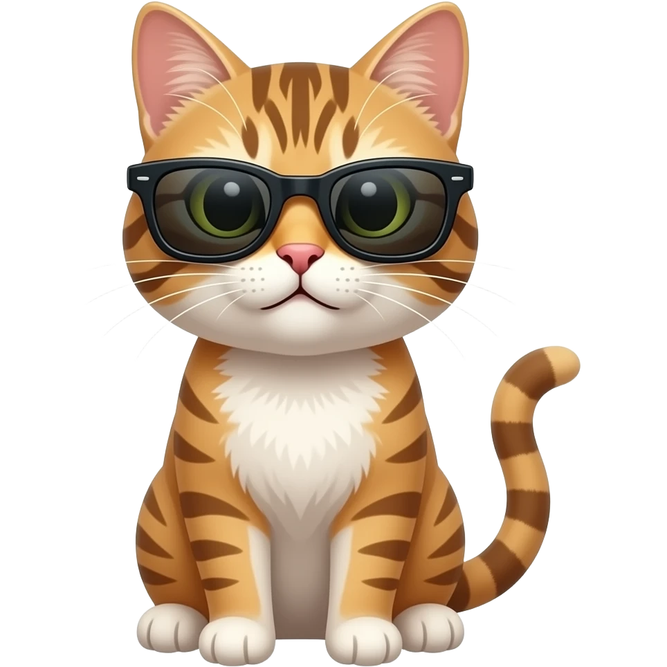 Cat wearing sunglasses emoji